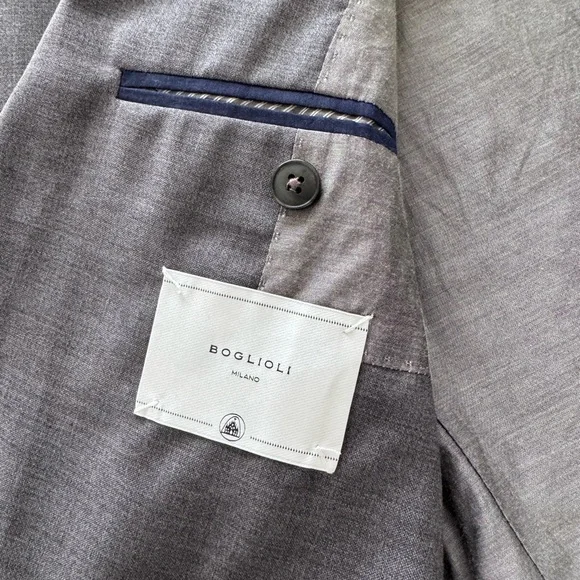 Boglioli Brown-Gray Mens Jacket with Subtle Texture